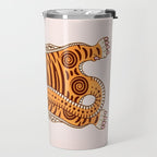 King Of The Jungle 03: Peach Tiger Edition Travel Mug Gallery Image 2