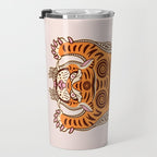 King Of The Jungle 03: Peach Tiger Edition Travel Mug Gallery Image 3