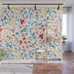 Wild colorful flowery meadow Wall Mural Gallery Image 1