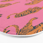 tiger print pink Bath Mat Gallery Image 3