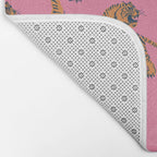 tiger print pink Bath Mat Gallery Image 2