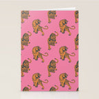 tiger print pink Stationery Card Gallery Image 2