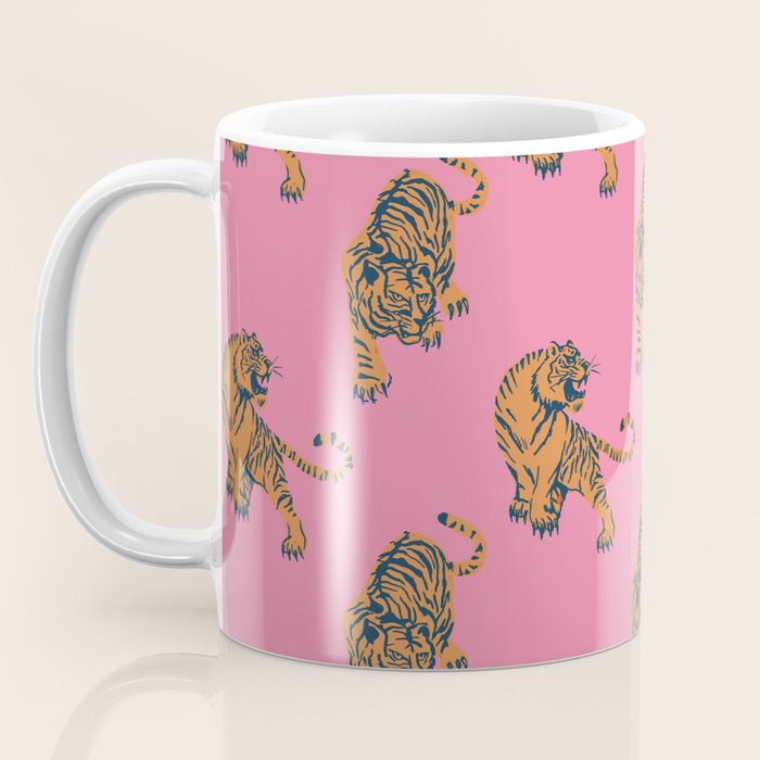 tiger print pink Coffee Mug Gallery Image 3