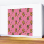 tiger print pink Wall Mural Gallery Image 2