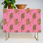 tiger print pink Credenza Gallery Image 1