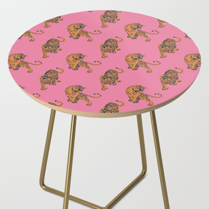 tiger print pink Side Table Gallery Image 2
