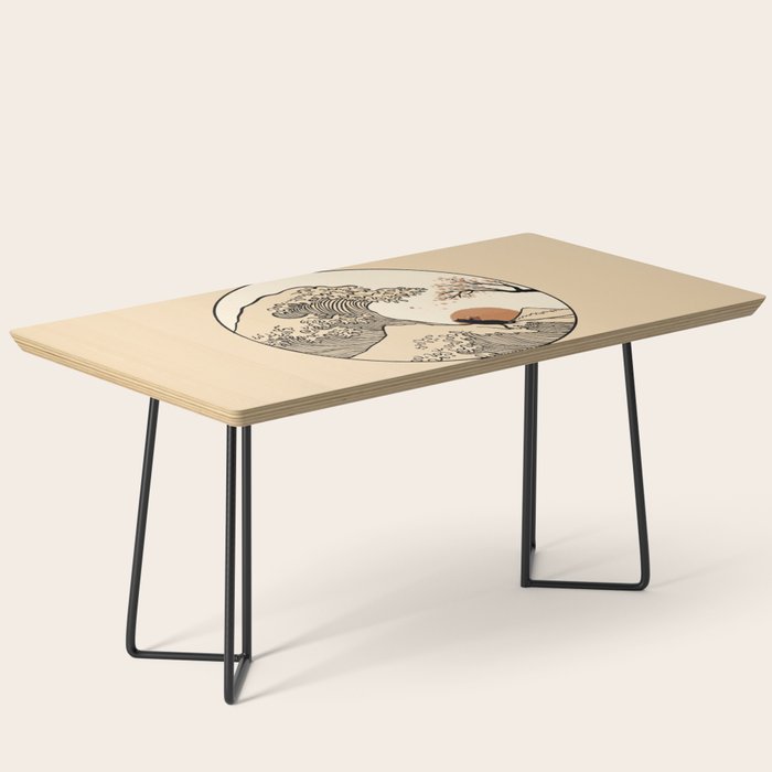 Autumn Tree spring fall Great Wave cat reading Coffee Table Gallery Image 1