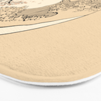 Autumn Tree spring fall Great Wave cat reading Bath Mat Gallery Image 3