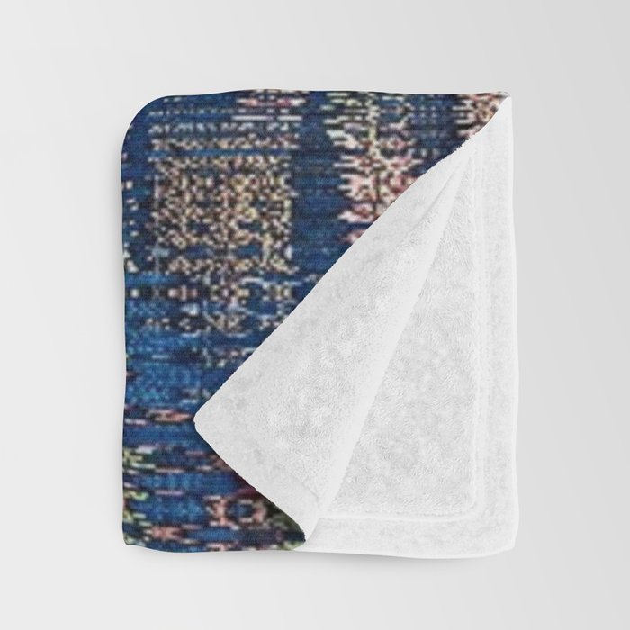 Tree of Life reflecting water of garden lily pond twilight blue nature landscape painting Throw Blanket Gallery Image 3