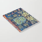 Tree of Life reflecting water of garden lily pond twilight blue nature landscape painting Notebook Gallery Image 2