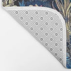 Tree of Life reflecting water of garden lily pond twilight blue nature landscape painting Bath Mat Gallery Image 2