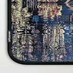 Tree of Life reflecting water of garden lily pond twilight blue nature landscape painting Laptop Sleeve Gallery Image 3