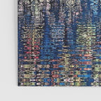 Tree of Life reflecting water of garden lily pond twilight blue nature landscape painting Poster Gallery Image 3