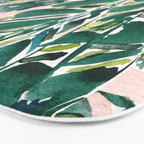 BIG FEELINGS Banana Leaf Tropical Bath Mat Gallery Image 3