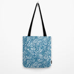Paisley Indigo Nature Swirls Tote Bag Gallery Image 2