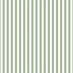 Sage Green and White Classic Narrow Stripe Pattern Vertical Coffee Mug Gallery Image 2