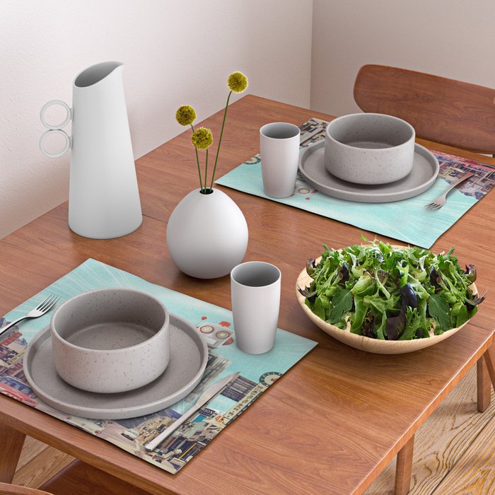 Robot in Town Placemat Gallery Image 2