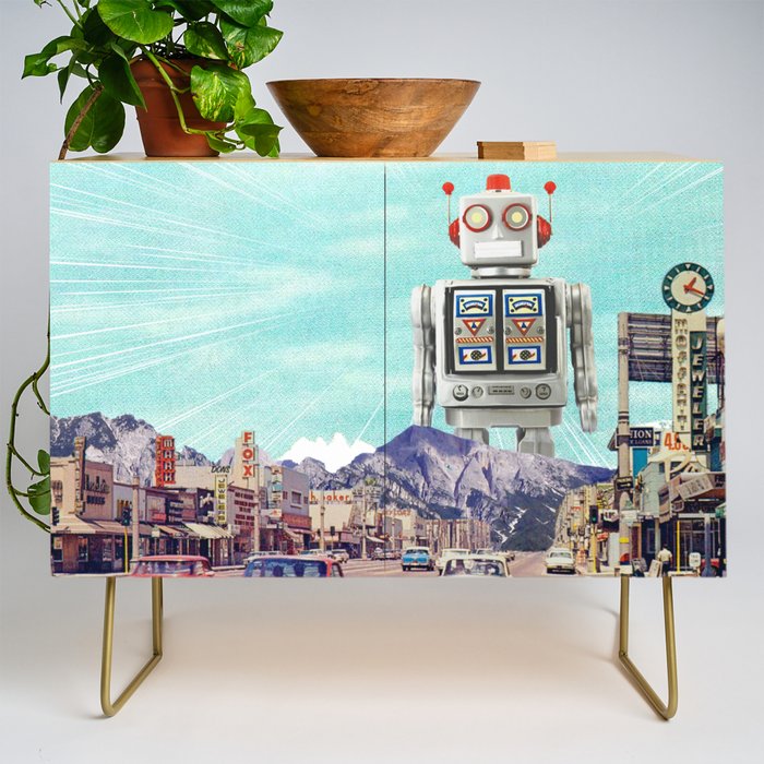 Robot in Town Credenza Gallery Image 1