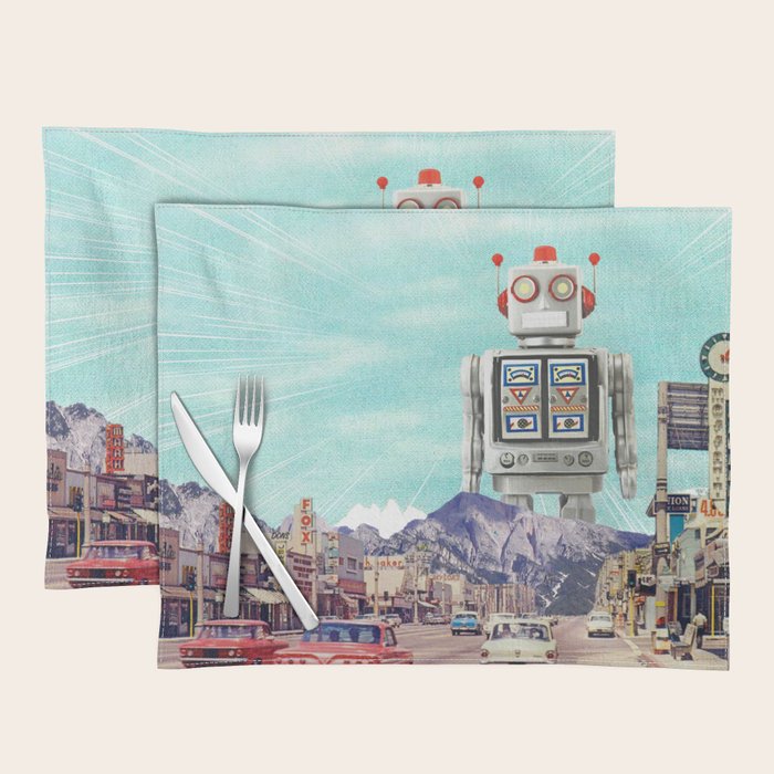 Robot in Town Placemat Gallery Image 1