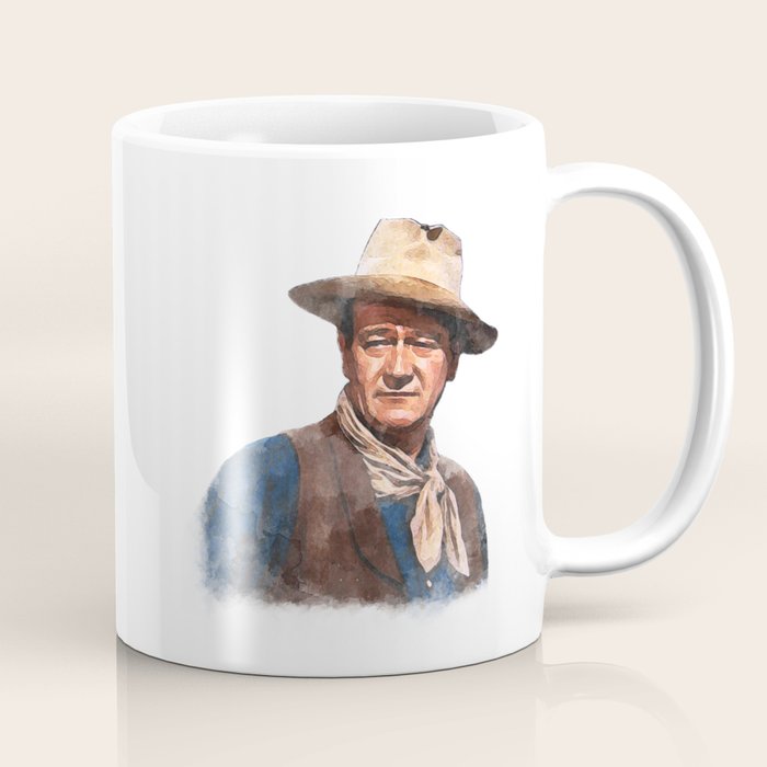 John Wayne - The Duke - Watercolor Coffee Mug Gallery Image 1