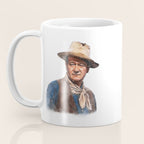 John Wayne - The Duke - Watercolor Coffee Mug Gallery Image 3