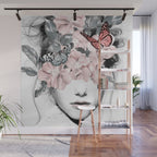 WOMAN WITH FLOWERS 10 Wall Mural Gallery Image 1