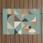 Mid Century 07C Outdoor Rug Gallery Image 1