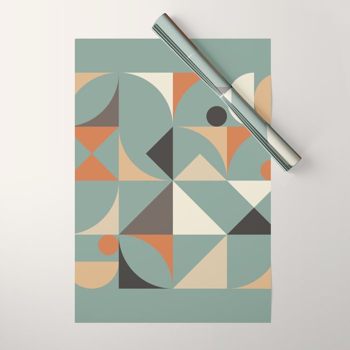 Mid Century 07C Wrapping Paper Gallery Image 1
