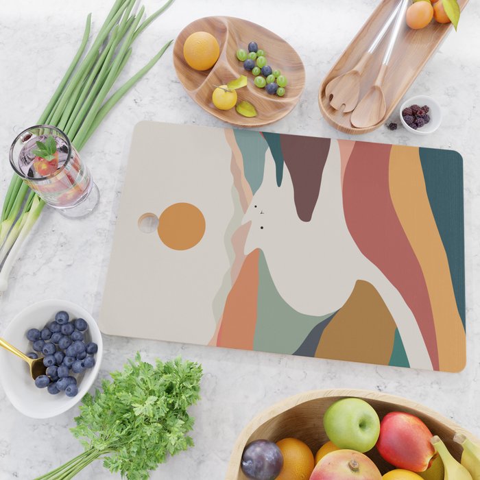 Cat Landscape 190 Cutting Board Gallery Image 2