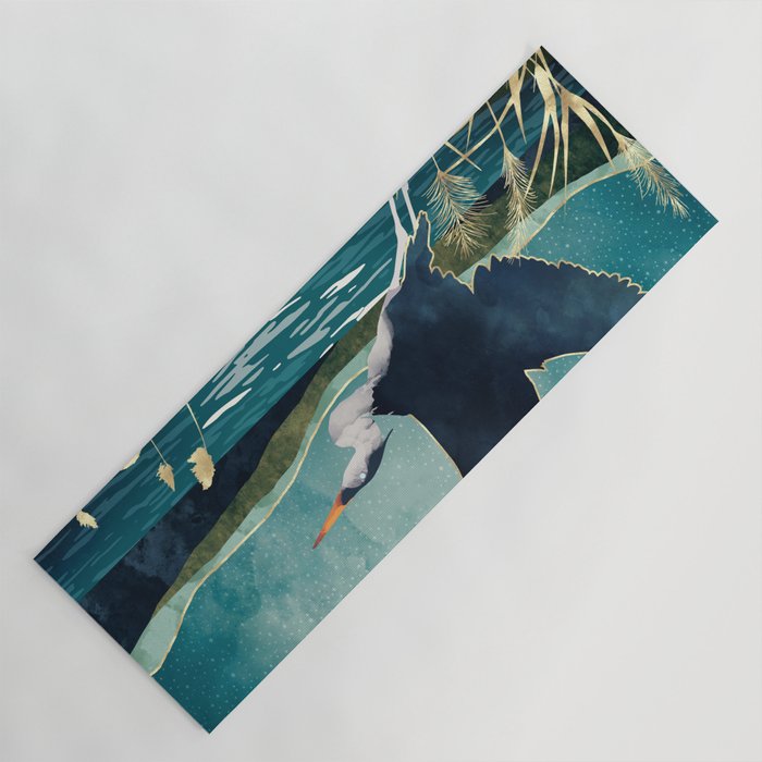 Evening Heron Yoga Mat Gallery Image 1