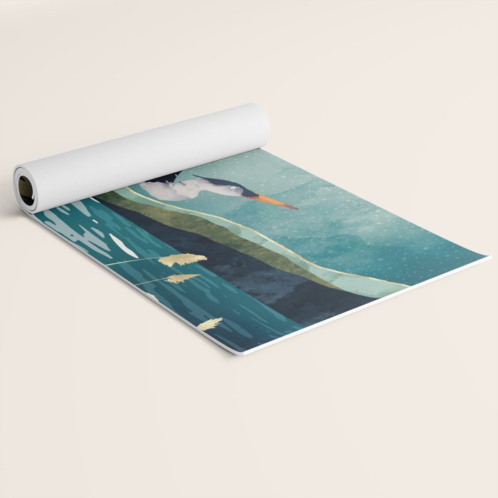 Evening Heron Yoga Mat Gallery Image 2