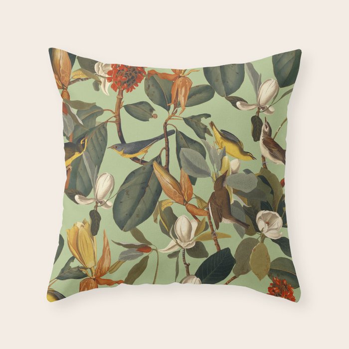 World of Birds VII Throw Pillow Gallery Image 6