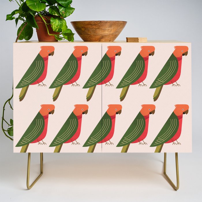 Whimsy Australian King Parrot Credenza Gallery Image 1