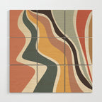 Sway - Modern Abstract Print Wood Wall Art Gallery Image 1