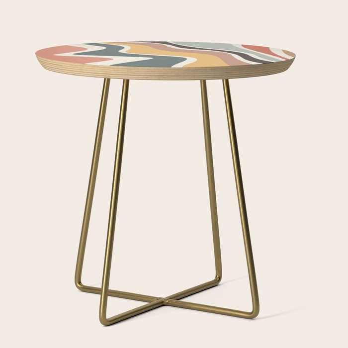 Sway - Modern Abstract Print Side Table Gallery Image 1