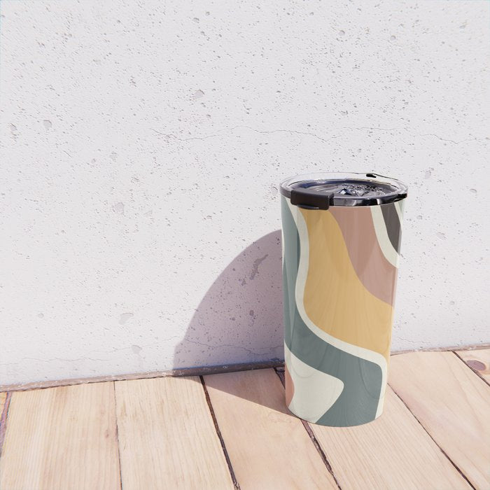 Sway - Modern Abstract Print Travel Mug Gallery Image 4