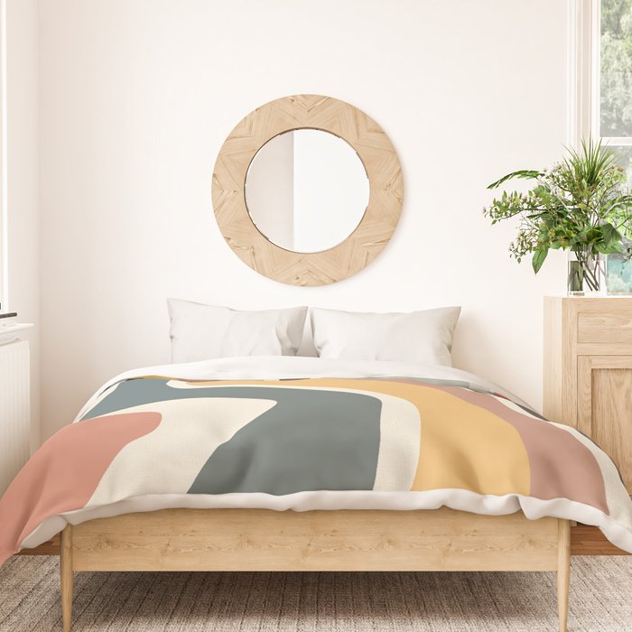 Sway - Modern Abstract Print Duvet Cover Gallery Image 3