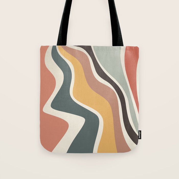 Sway - Modern Abstract Print Tote Bag Gallery Image 1