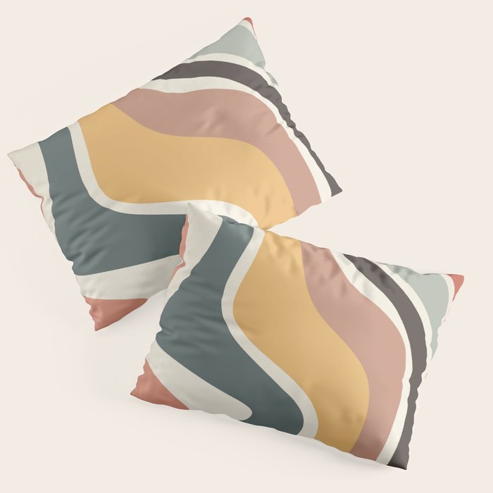 Sway - Modern Abstract Print Pillow Sham Gallery Image 3