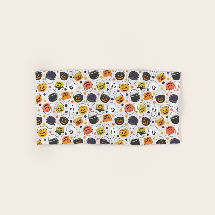 Halloween Candy Buckets Bath Towel Gallery Image 1