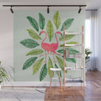 Flamingos Wall Mural Gallery Image 1