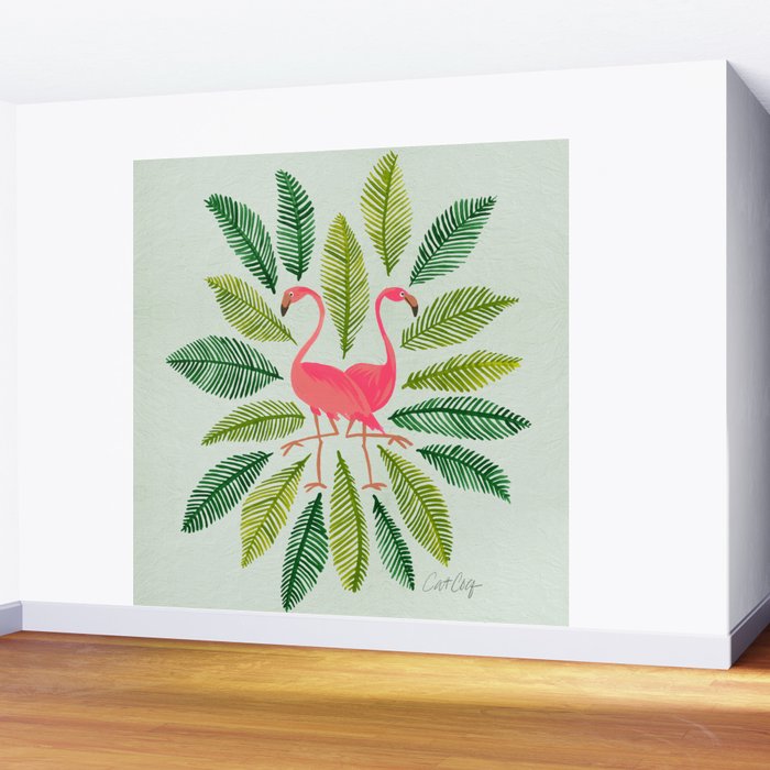 Flamingos Wall Mural Gallery Image 2
