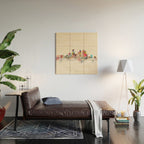 minneapolis skyline Wood Wall Art Gallery Image 2