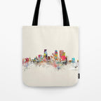 minneapolis skyline Tote Bag Gallery Image 1
