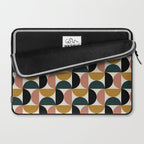 Bauhaus Mid Century Modern Geometric Pattern XIV Laptop Sleeve Gallery Image 2