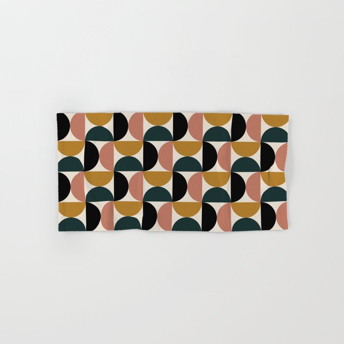 Bauhaus Mid Century Modern Geometric Pattern XIV Towels Gallery Image 1