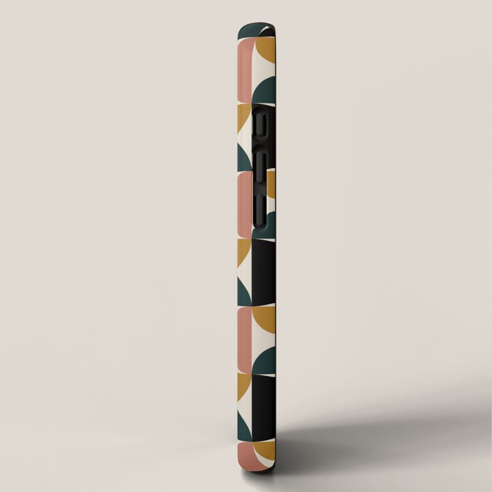 Bauhaus Mid Century Modern Geometric Pattern XIV iPhone Case Gallery Image 2