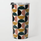 Bauhaus Mid Century Modern Geometric Pattern XIV Travel Mug Gallery Image 3