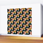 Bauhaus Mid Century Modern Geometric Pattern XIV Wall Mural Gallery Image 2