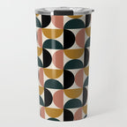 Bauhaus Mid Century Modern Geometric Pattern XIV Travel Mug Gallery Image 1